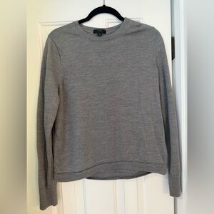J. Crew Crew-Neck Gray Long Sleeve Sweater